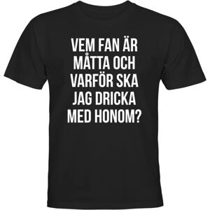 Hvem helvede måles - T-SHIRT - UNISEX Svart - M