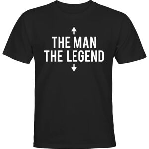 The Man The Legend - T-SHIRT - UNISEX Svart - XL