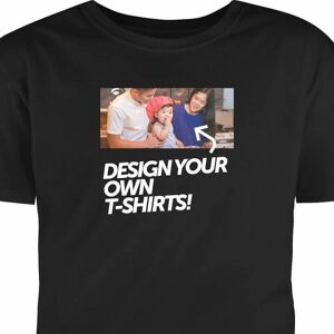 Design dit eget T-Shirt Lille Sort