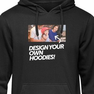 Design dit eget Hoodie Lille Sort