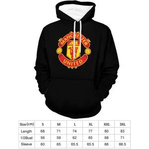 LD Manchester United hættetrøje løs pullover sweatshirt unisex XL
