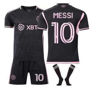 BEMS BE-Ungdoms- og børnefodbold Messi nr. 10 trøje drenge trøje dragt fodbold uniform fodbold trøje shorts jakkesæt fan gave T-shirt xs