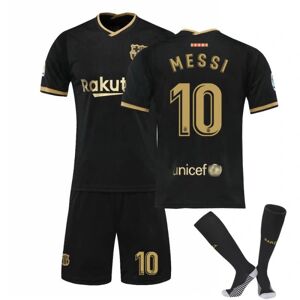 Fodbolddragt Fodboldtrøje Trænings-T-Shirt Messi Voksen black XL