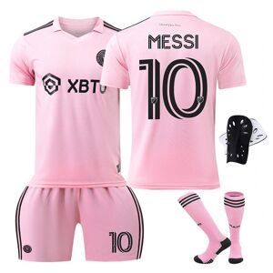 23-24 Miami Home No. 10 Lionel Messi Jersey (jersey sæt) sweatshirt pink S