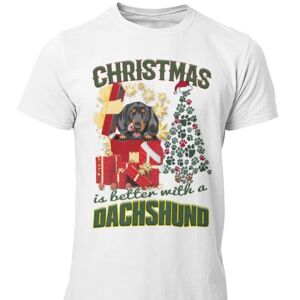 Highstreet Gravhunde-t-shirt - Julen er bedre med en Cocker Spanie White L