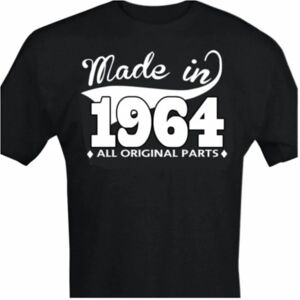 Highstreet Sort T-shirt med design - Lavet i 1964 - Alle originale dele XL