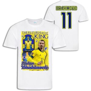 Highstreet Zlatan Ibrahimovic Sverige t-shirt med Return of the king print White Large