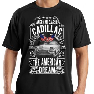 Highstreet Bil T-shirt Cadillac sort vintage stil XL