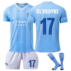 24 Manchester City UEFA Champions League hjemme nr. 9 Harland trøje 17 De Bruyne 10 Rashford fodbolddragt NO.17 DEBRUYNE 28