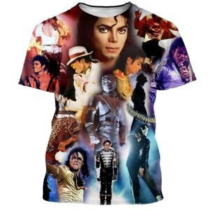 Michael Jackson T-shirt Mænd Kvinder Mode Casual 3d-printede T-shirts Harajuku Style Oversized T-shirt Hip Hop Streetwear Toppe 5 4XL