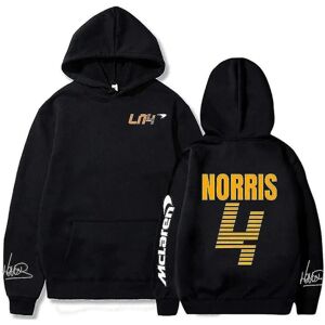 Mclaren F1 hættetrøje Lando Norris 4 bogstavs print Herre og dame sweatshirt Efterår/vinter Casual Fashion Street Stor hættetrøje,2,2 L