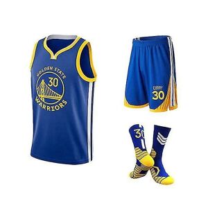 Galaxy Nba Golden State Warriors Stephen Curry #30 trøje, shorts, strumpor L 158-165cm