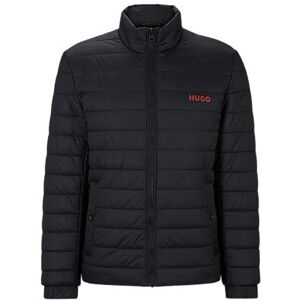 HUGO Water-repellent slim-fit jacket with logo print