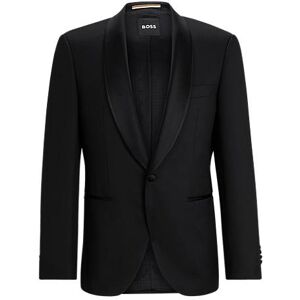 Boss Regular-fit tuxedo jacket in virgin-wool serge