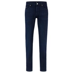 Boss Slim-fit jeans in dark-blue Italian super-soft denim