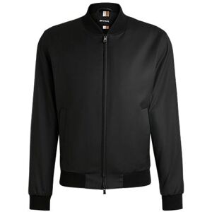 Boss Zip-up jacket in virgin-wool serge