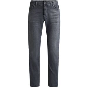 Boss Regular-fit jeans in grey Italian soft-touch denim