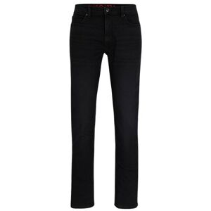 HUGO Extra-slim-fit jeans in black comfort-stretch denim