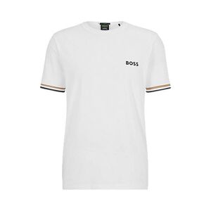 Boss x Matteo Berrettini logo crew-neck T-shirt with signature stripes