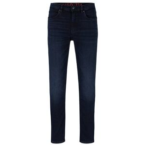 HUGO Extra-slim-fit jeans in blue-black stretch denim