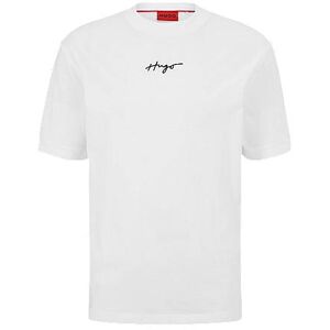 HUGO Relaxed-fit T-shirt in cotton jersey with embroidered logo