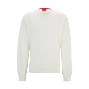 HUGO Organic-cotton sweater with embroidered logo