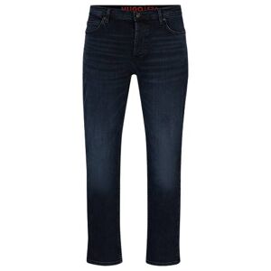 HUGO Tapered-fit jeans in blue-black denim