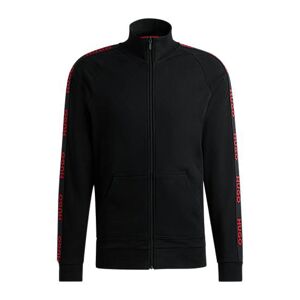 HUGO Relaxed-fit zip-up jacket with logo tape