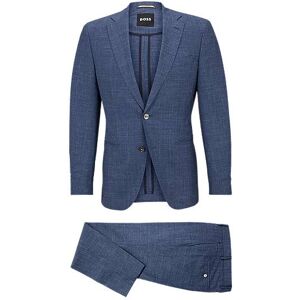 Boss Slim-fit suit in wool, Tussah silk and linen