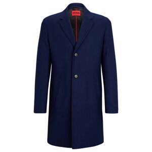 HUGO Wool-blend coat with ivory-nut buttons