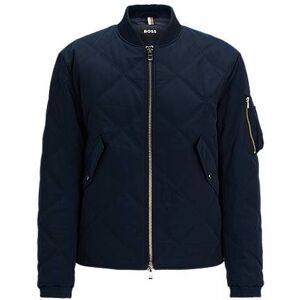 Boss Quilted regular-fit jacket with branded sleeve pocket