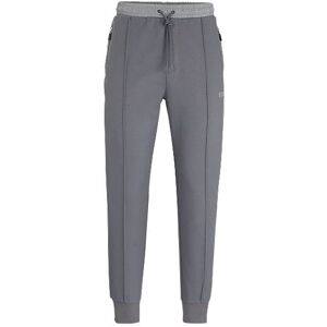 Boss Cotton-blend tracksuit bottoms with pixelated details