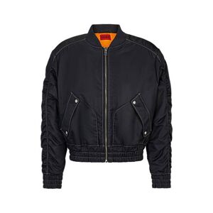 HUGO Water-repellent padded bomber jacket with logo print