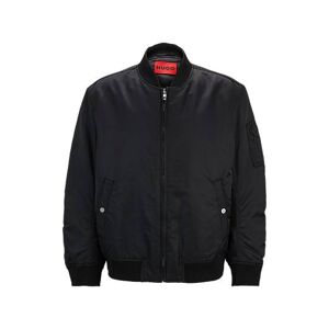 HUGO Water-repellent padded bomber jacket with logo print