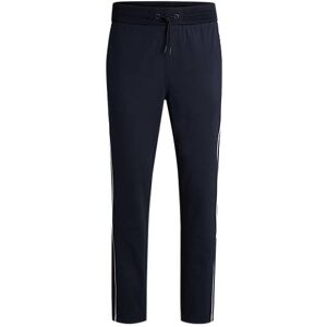 Boss Regular-fit tracksuit bottoms with contrast piping