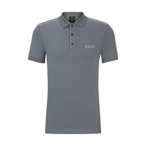 Boss Slim-fit polo shirt with decorative reflective details