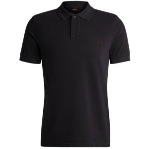 Boss Cotton-piqué polo shirt with logo print