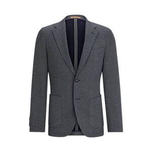 Boss Slim-fit jacket in cotton, cashmere and silk