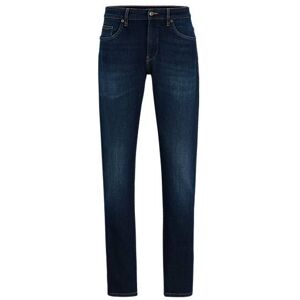 Boss Slim-fit jeans in blue Italian cashmere-touch denim