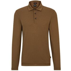 Boss Slim-fit polo shirt with long sleeves