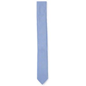 HUGO Silk-jacquard tie with square dot pattern