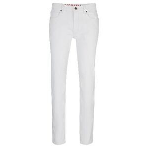 HUGO Extra-slim-fit jeans in white comfort-stretch denim
