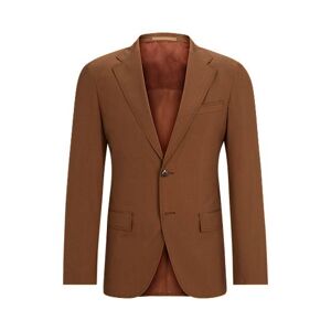 Boss Slim-fit jacket in silk and virgin wool