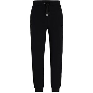 HUGO Stretch-cotton tracksuit bottoms with stacked logo