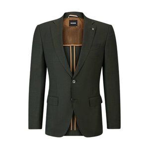 Boss Slim-fit jacket in virgin-wool twill