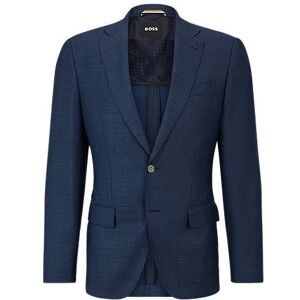 Boss Slim-fit jacket in virgin-wool twill