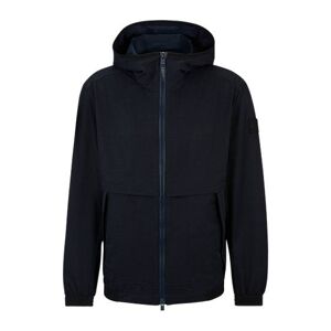 Boss Regular-fit hooded jacket in air-mesh stretch fabric