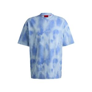 HUGO Cotton-jersey T-shirt with seasonal print