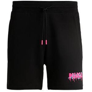 HUGO Cotton-terry shorts with new-season logo