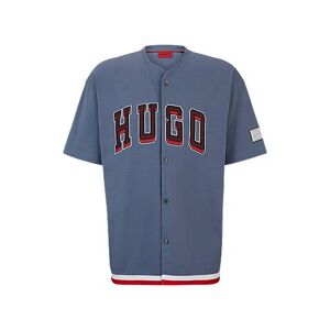 HUGO Oversized-fit basketball T-shirt with varsity-style branding